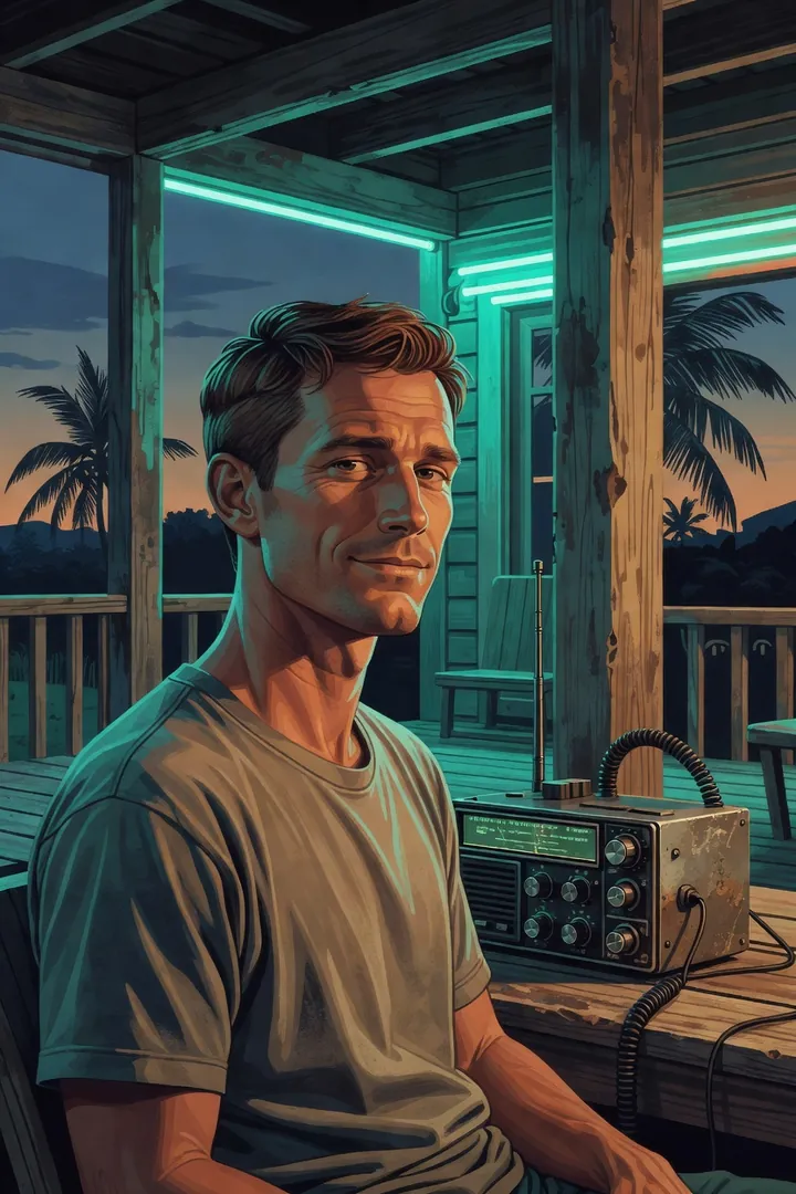 Cal Hampton – eigene, stilisierte Illustration