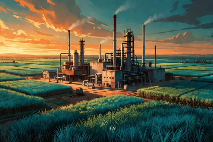 Ambrosia Industriegebiet – eigene, stilisierte Illustration